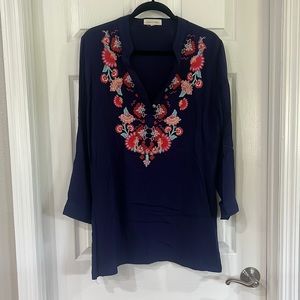 Beautiful lightweight embroidered tunic